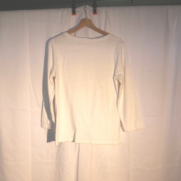 Loft Front Gather T Shirt White Size M - Picture 11 of 13